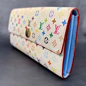 Louis Vuitton Murakami Sarah Wallet Multicolor Monogram Canvas